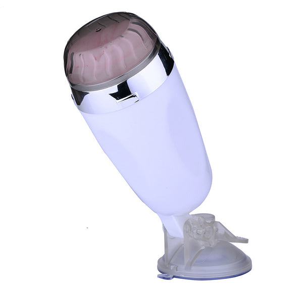 Vibrating Hands Free Suction Cupped Masturbator - Multiple Colours