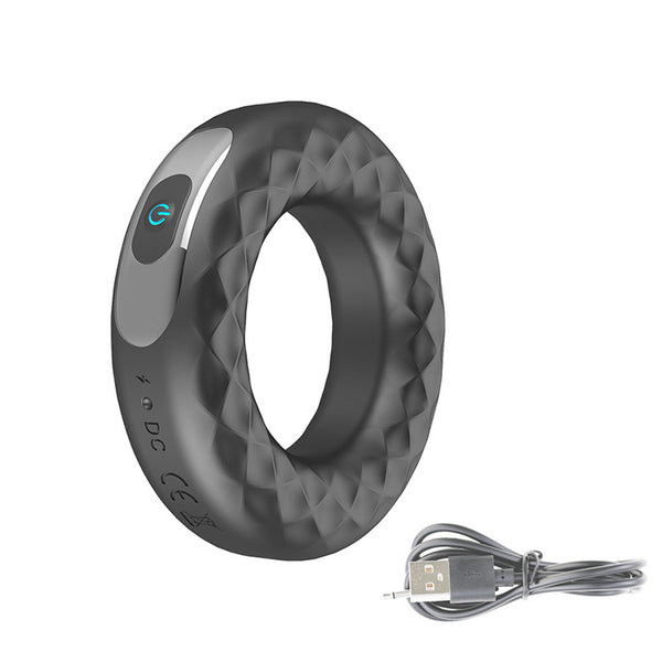 USB Rechargeable Vibrating Silicone Cock Ring
