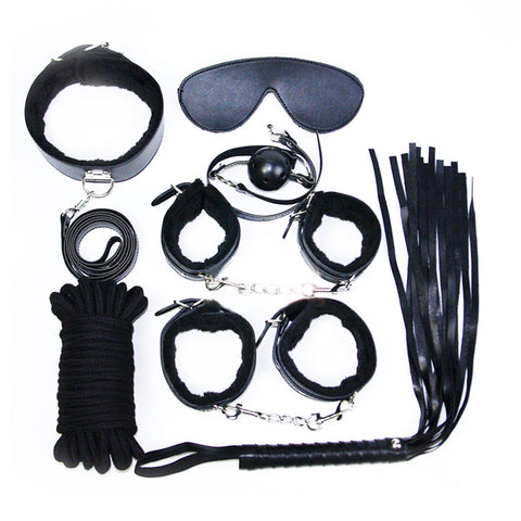 7 Piece BDSM Set - Black