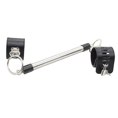 BDSM Ankle Spreader Bar with Restraints Bondage Kit 50cm