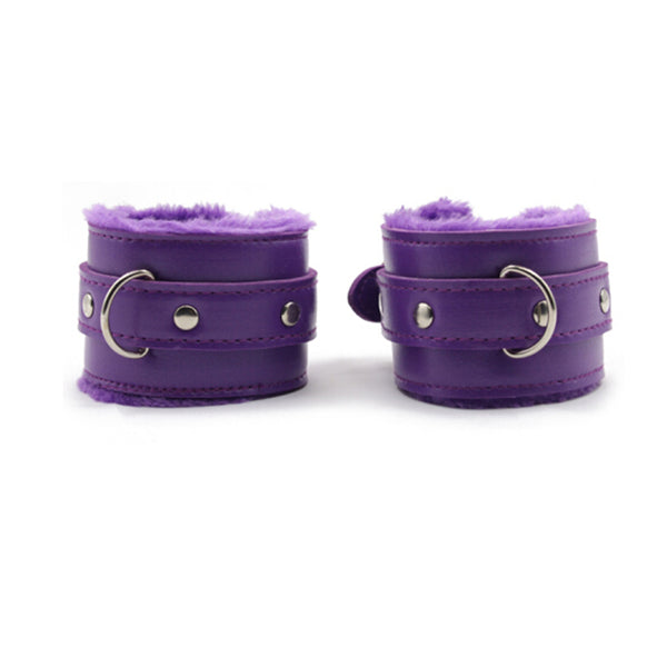 Vegan Leather Plush Lined Handcuffs