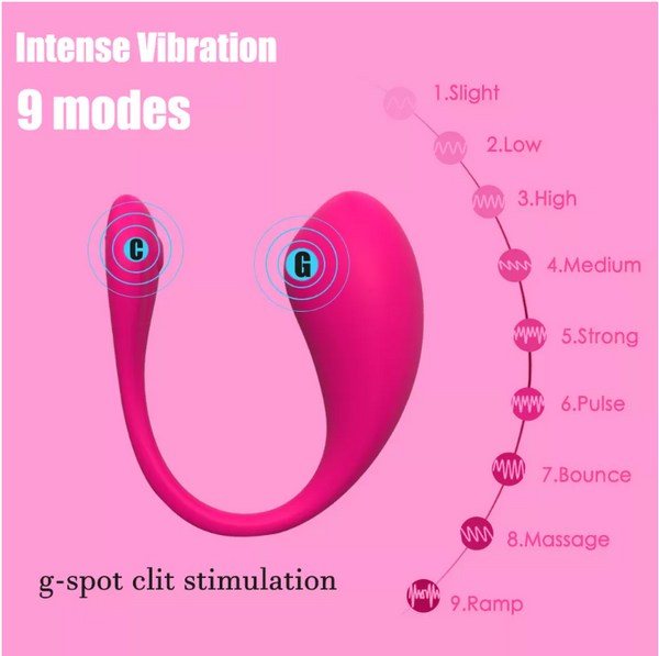 Bluetooth/Long Distance App Controlled Vibrator (Pink and Purple Available)