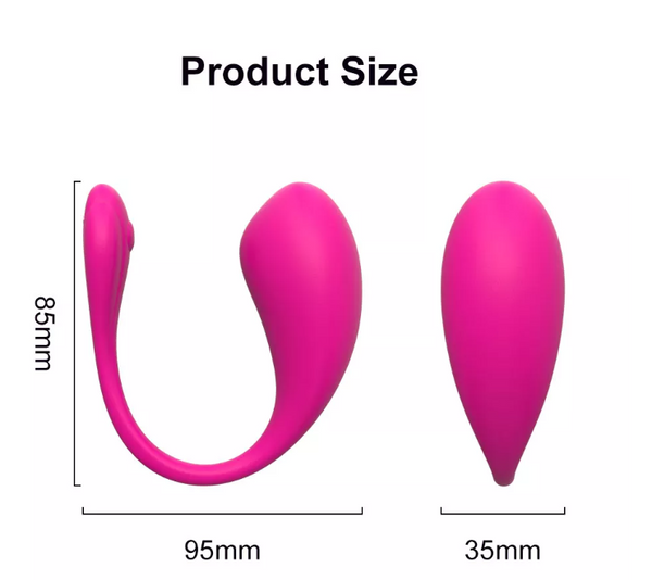 Bluetooth/Long Distance App Controlled Vibrator (Pink and Purple Available)