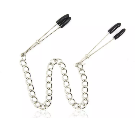 Adjustable Pincette Nipple Clamps with Chain